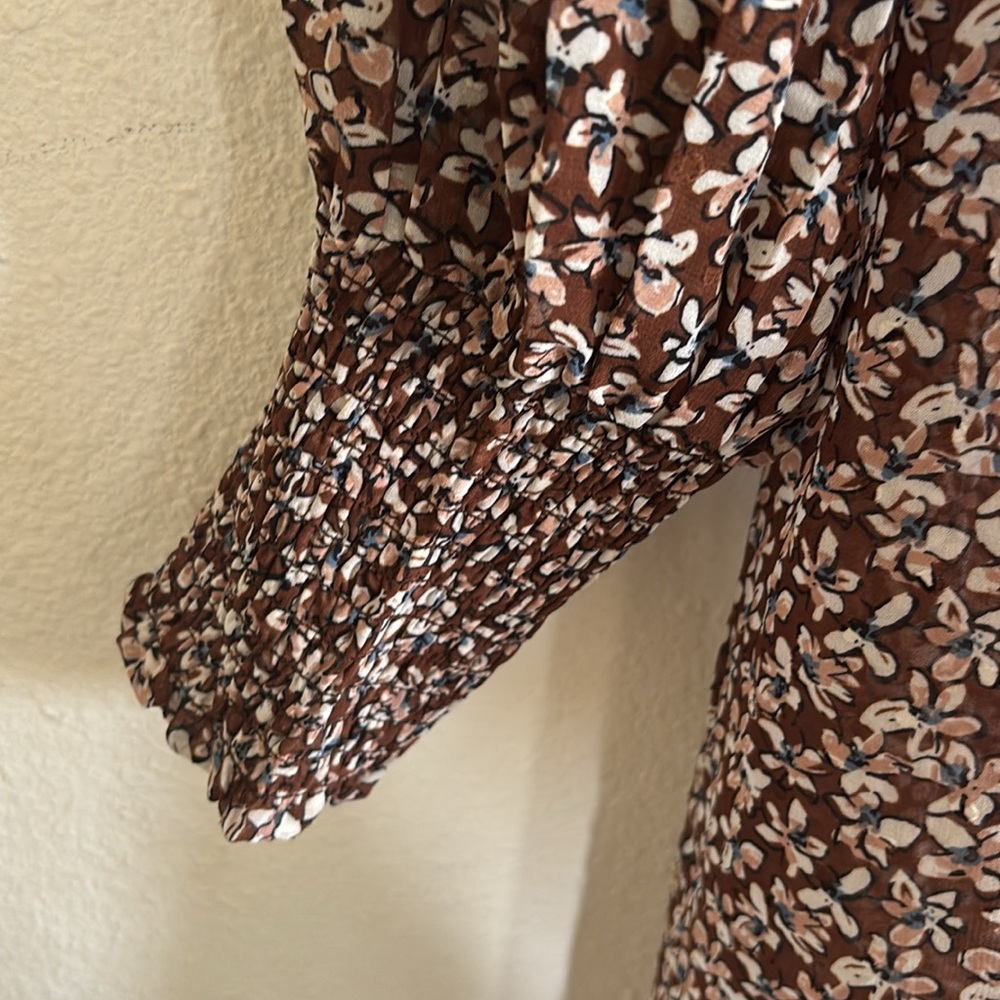 Brown floral dress - Picture 4 of 4